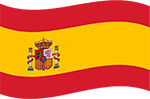 Spanish flag representing Black Duck Tech distributor, CE approved and lifetime warranty