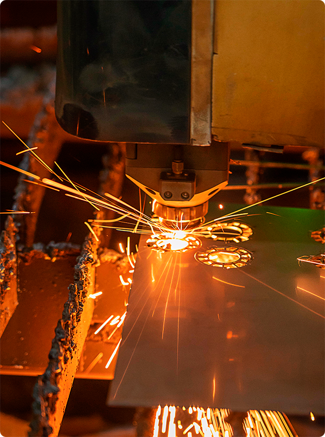 Laser cutting process on exhaust components fabric by Black Duck Tech, CE approved and lifetime warranty