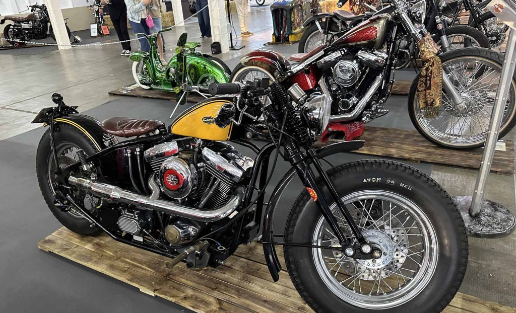 European custom Harley show bike